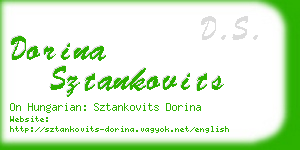 dorina sztankovits business card